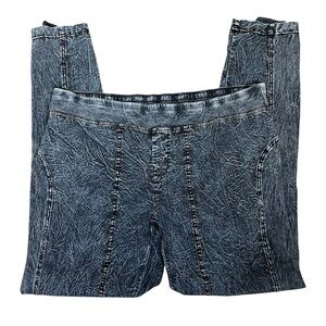 XCVI Black Mineral Washed Leggings Size XL